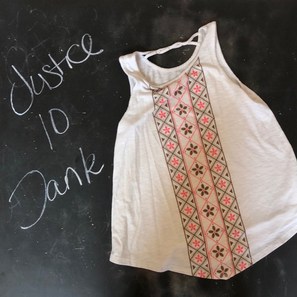 White boho tank